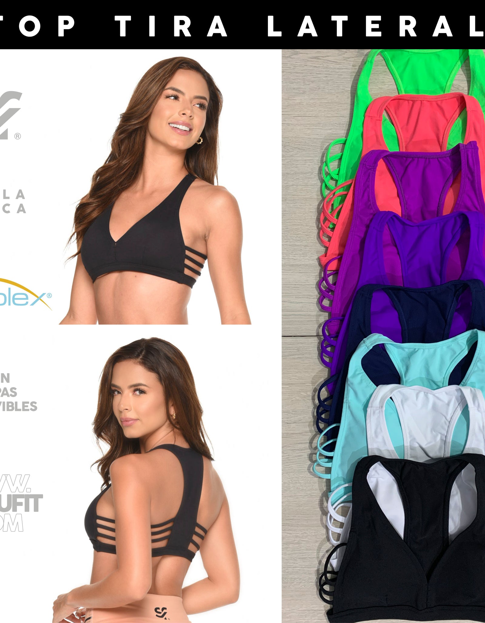 Top Bra deportivo Tira Lateral